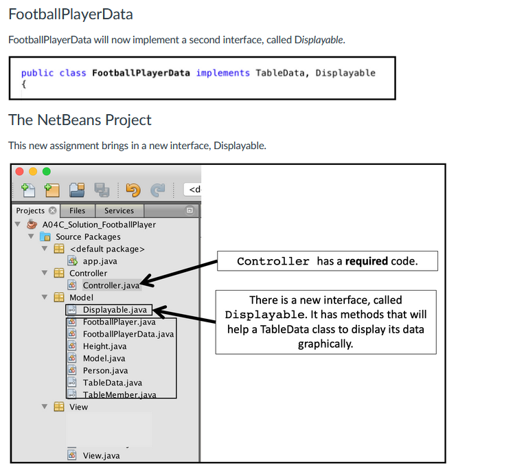 Assignment Objectives 1 Practice On Implementing A Mvc Project 2 Implement Interfaces Deliverables A Zipped Java Proje 3