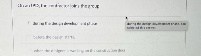 On Public Projects A Design Build Contract Is Typically Awarded Is Based On A Two Phase Selection Process That Focus On 3