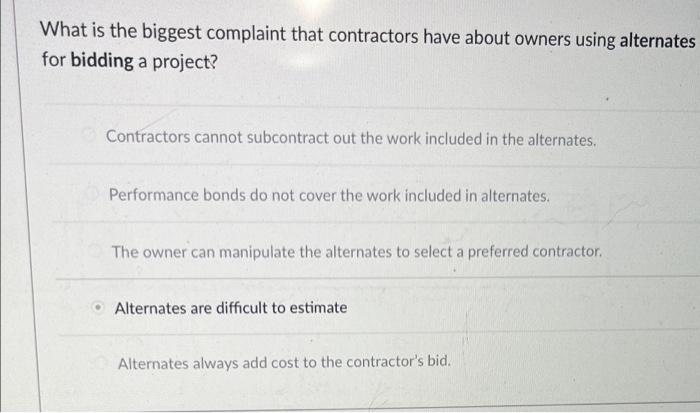 On Public Projects A Design Build Contract Is Typically Awarded Is Based On A Two Phase Selection Process That Focus On 4