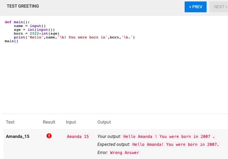 What S Wrong With My Code I Tried The B Method Suggested When I Previously Asked This Question And It Still Says Its W 3