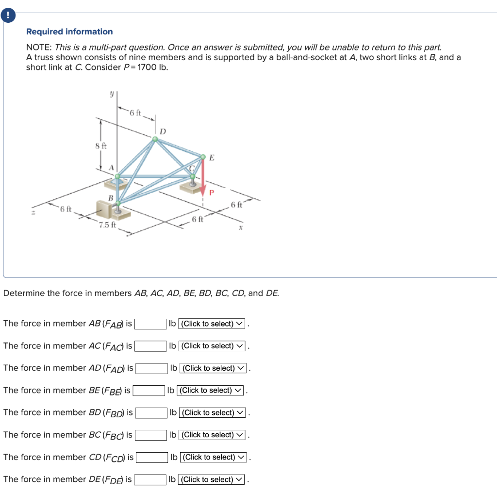 Required Information Note This Is A Multi Part Question Once An Answer Is Submitted You Will Be Unable To Return To T 1