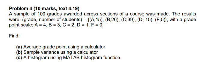 Please Provide A Detail Solution With Matlab Commands 1