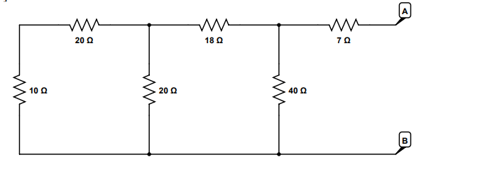 Please Solve This Quastion For The Resistor Networks Below Find The Equivalent Resistance Between A And B Be Sure To 2