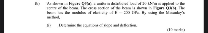 2 M C 20 Kn M 4 M Figure Q3 A D 2 M B B As Shown In Figure Q3 A A Uniform Distributed Load Of 20 Kn M Is Applied 2