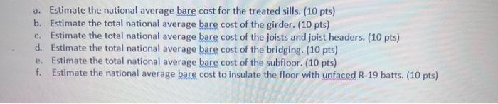 1 The Figure Below Shows The Floor Framing Plan For A Residence Steel Bridging 18 Ga Is Required Between The Joists 2