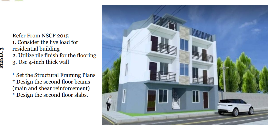 Refer From Nscp 2015 1 Consider The Live Load For Residential Building 2 Utilize Tile Finish For The Flooring 3 Use 4 1