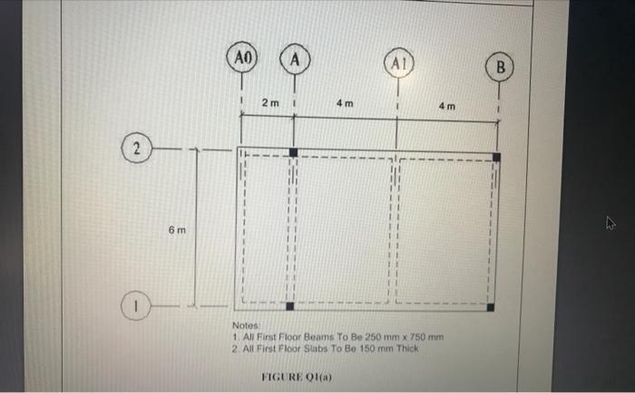 Confidential Q1 Figure Q1 A Shows The First Floor Structural Layout Plan For A Factory Office Building And Figure Q1 B 2