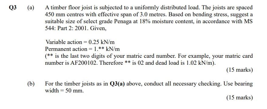 Take My Last Two Digits In My Matric Card Number As 04 1