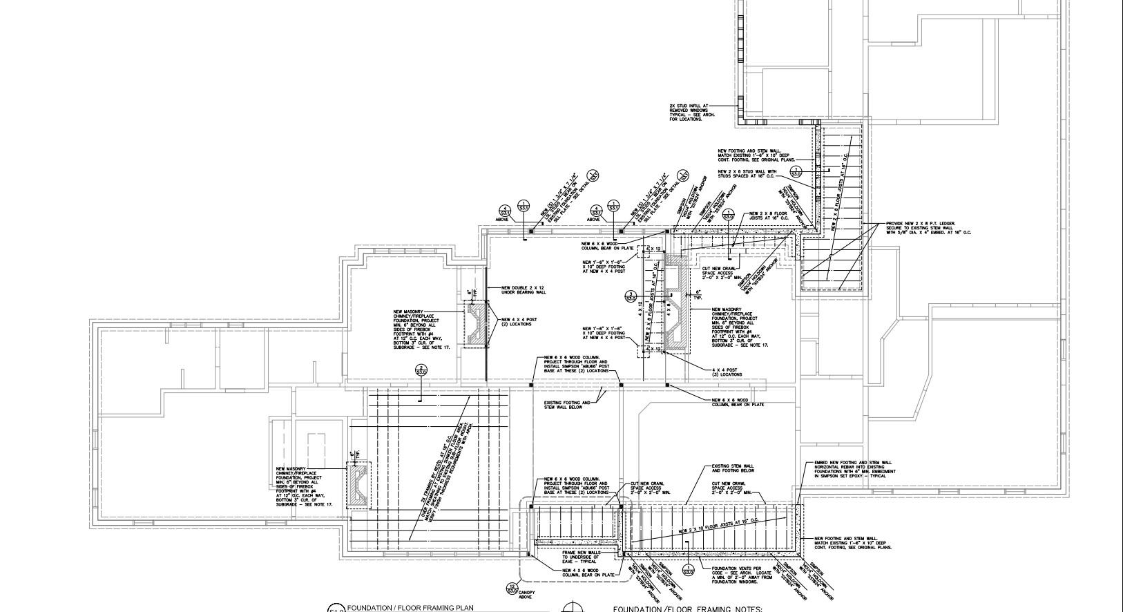 New Place Foundation Project Mh Beyond All Firebok Foodwint With M Botton 3 Way Subgrade See Note 17 New Masonry F 1