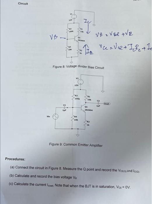 Circuit V1 Lu Vb Ri 2n Vb Z V Be The It Reale If The 10 Figure 8 Voltage Divider Bias Circuit V1 12v Ra 100k Ri Vout 1