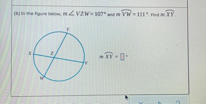 Find The Missing Information For Both Parts Below A In The Figure Below M Vw 140 And M Vx 62 Find M Z Vyw X W 2