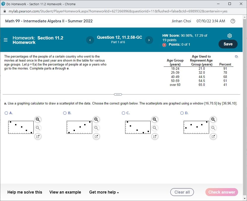 Do Homework Section 11 2 Homework Chrome Mylab Pearson Com Student Playerhomework Aspx Homeworkid 627266996 Questi 1
