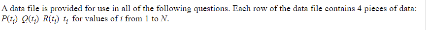 Do Problem 2 Please Provide Matlab Code Thank You The Data Is Similar To These 1