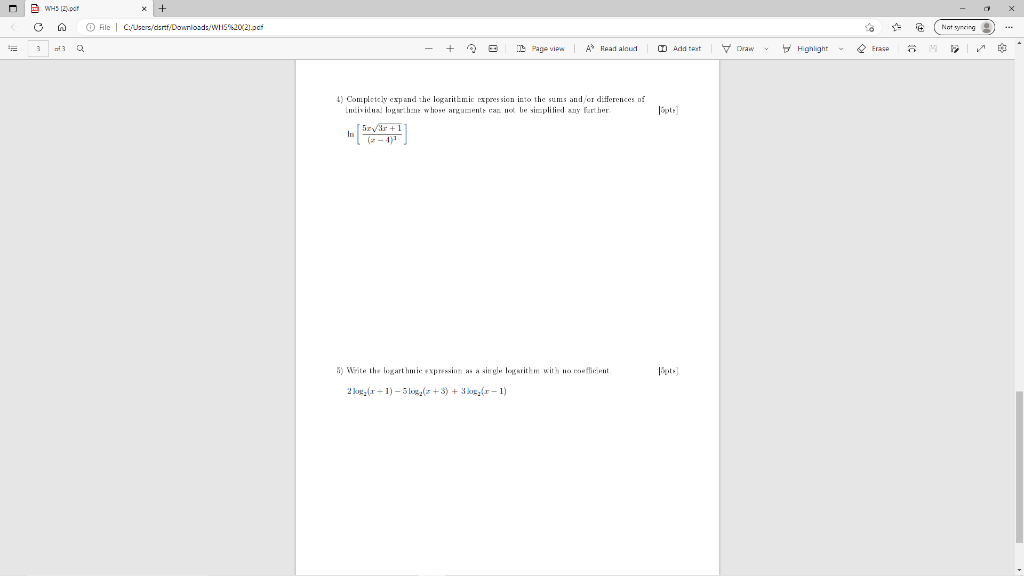 Wh3 2 Por O A 3 File C Users Dsrtf Downloads Wh5 20 2 Pdf O S 3 1 2 4 Page View A Read Aloud 4 Comp 1