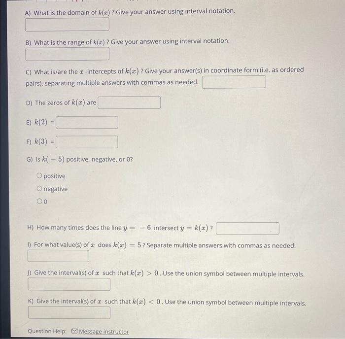 The Graph Of Y K Z Is Given Below Answer Each Of The Questions Below The Graph 1 T 1 I 1 1 1 I 1 1 1 F K 3 1 1 1 1 2