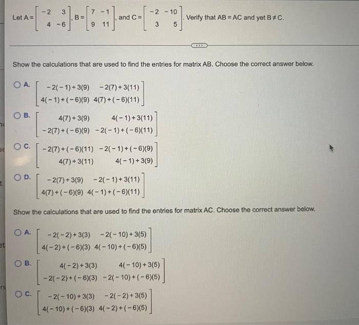 70 Je Et Ts 2 La Let A B 4 6 Oa Ob O C 9 11 Show The Calculations That Are Used To Find The Entries For M 1