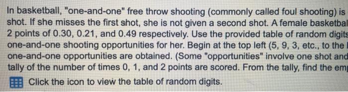 In Basketball One And One Free Throw Shooting Commonly Called Foul Shooting Is Shot If She Misses The First Shot 1
