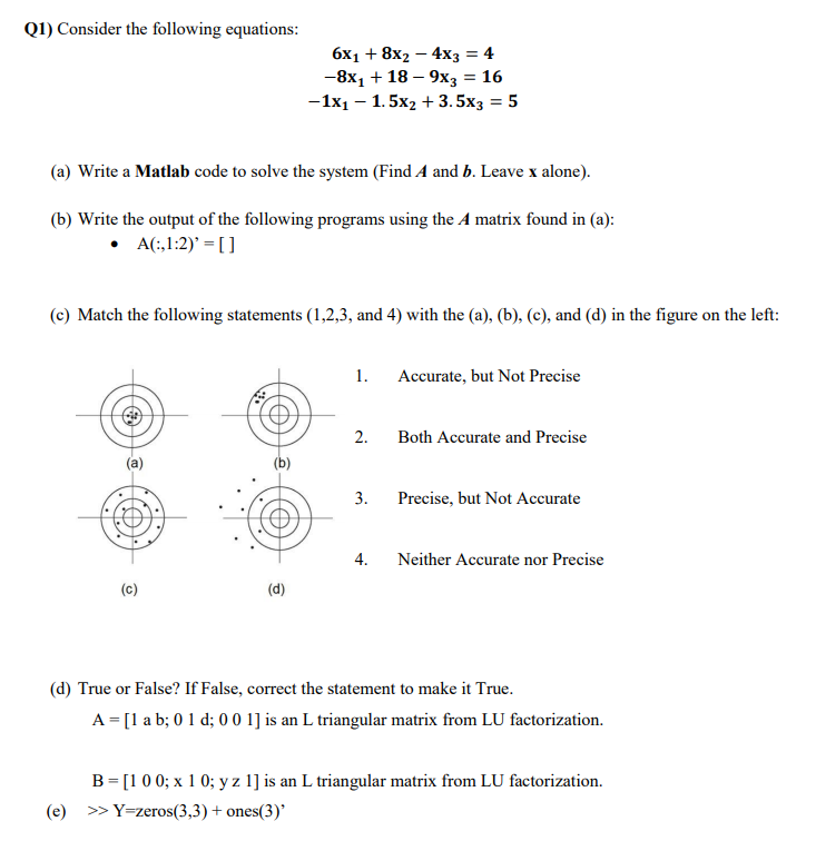 Nomatlab And Need To Use Find X Just Use Formula And Find A And B Leave X Alone 1