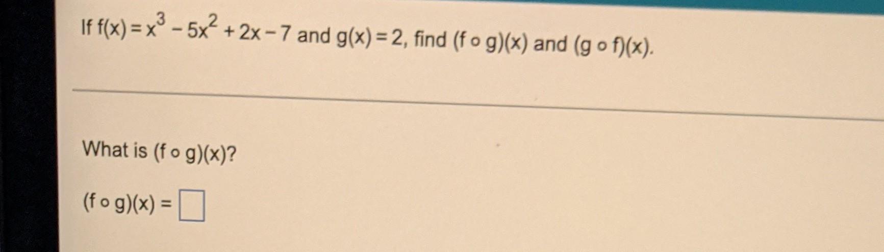 Evaluate Each Expression Using The Graphs Of Y F X And Y G X Shown Below A Gof 6 B Gof 0 C Fog 3 D 18