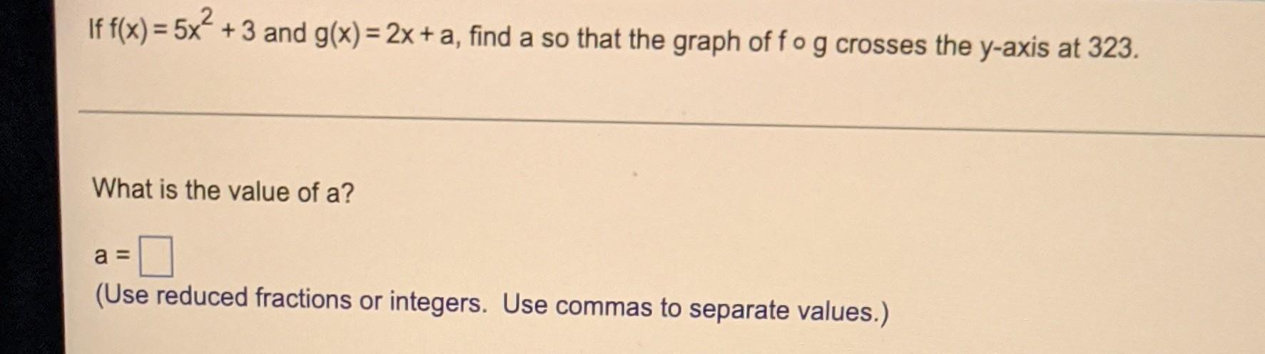 Evaluate Each Expression Using The Graphs Of Y F X And Y G X Shown Below A Gof 6 B Gof 0 C Fog 3 D 19