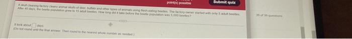 Submit Quiz Points Possible Asku Ceng Factory Cene Animal Sits Of Debu And Other Types Of Ama Unung Fesh Eating Boetes 1