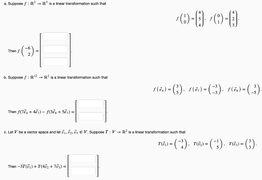 A Suppose F R R Is A Linear Transformation Such That 2 Then F B Suppose F R 2 R2 Is A Linear Transformation 1