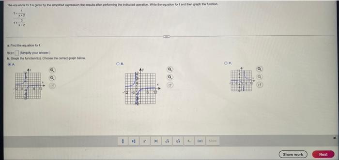 B Graph The Function F X Choose The Correct Graph Below 1