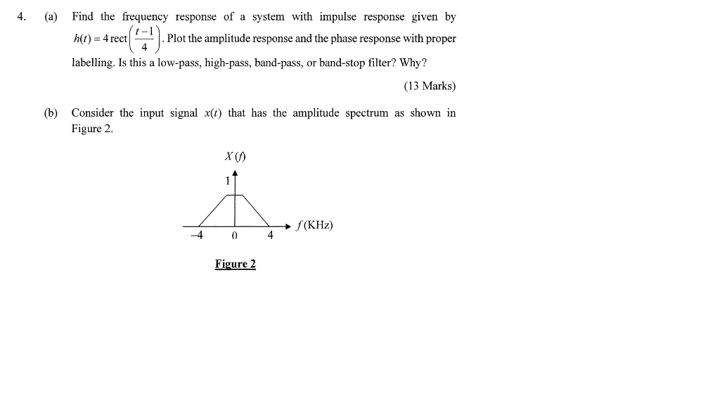 The Whole Question Please Please Show Working Clearly Especially For Plotting Phase The Graphs 1