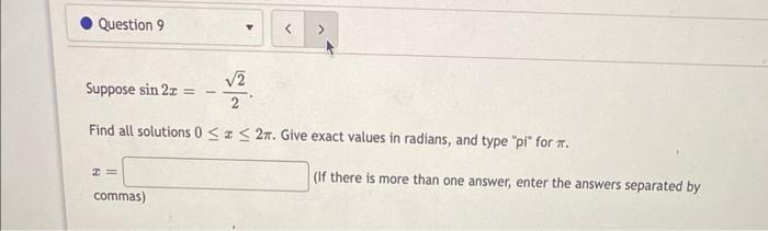 Question 1 Rewrite Using Sines And Cosines Csc Y Tan Y Csc Y Tan Y Nott Me Question 2 Suppose X 4 Tan A 9