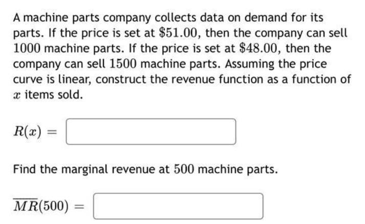 Suppose The Revenue From Selling A Units Of A Product Made In Cleveland Is R Dollars And The Cost Of Producing A Units O 2