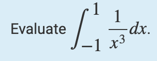 Evaluate 1