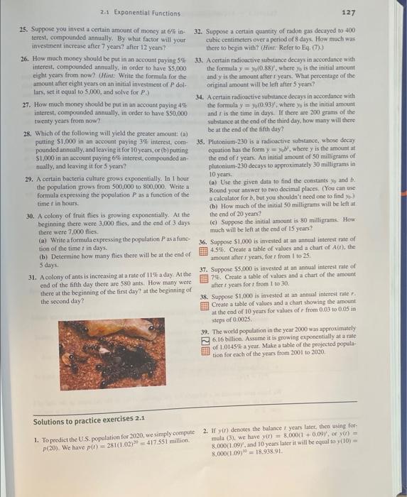 126 Exercises 2 1 R Chapter 2 1 F X 3 F X 0 4 Exponentials And Logarithms Practice Exercises 2 1 1 Pred 5