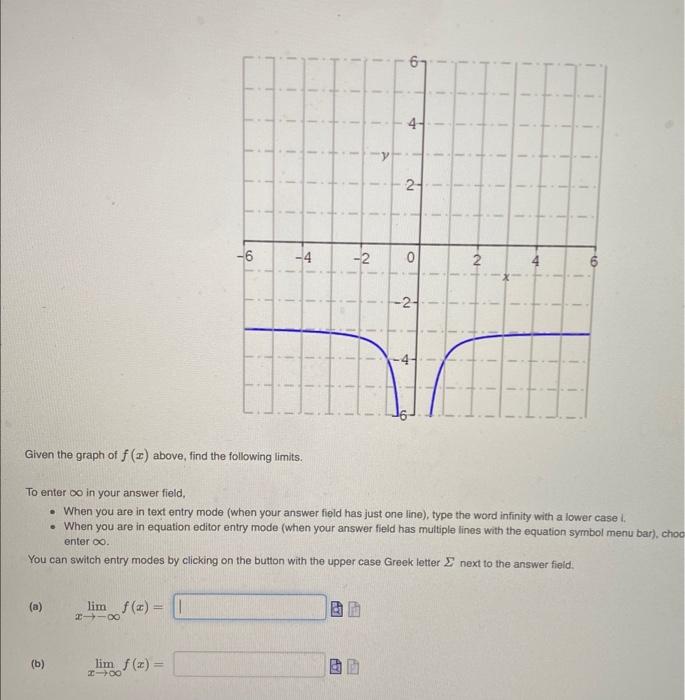 A B Lim F 2 Given The Graph Of F X Above Find The Following Limits 8118 6 Lim F Z I Hix 1 1 1 1 1 4 I 1 A5 1