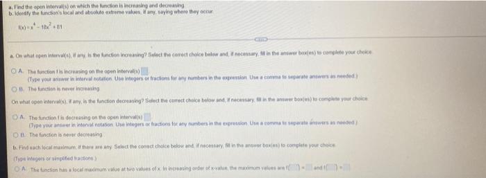 Determine All Critical Points For The Function 3x X 7 F X Oa X 14 And X 0 Ob X 0 And X 7 Oc X 7 Od X 2