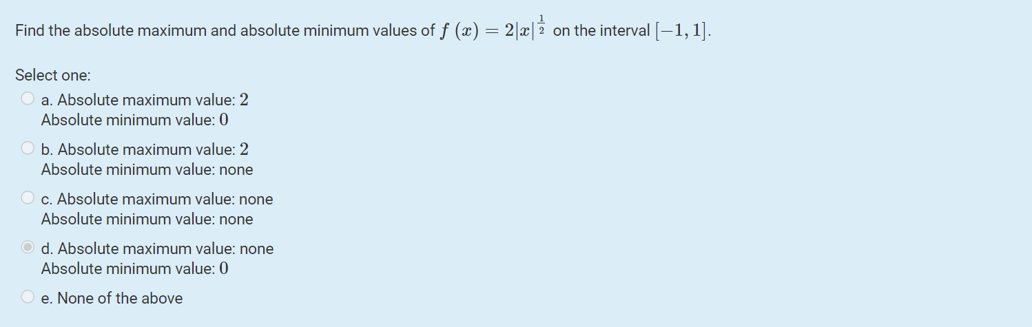 Please Help The Answer Online To This Homework Question Says That X 0 Is Undefined In The Derivative But I Don T Under 1