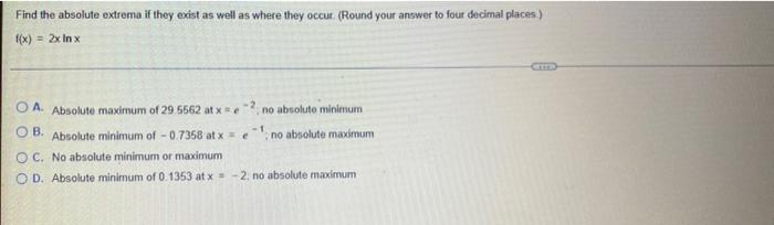 Find The Extreme Values Of The Function And Where They Occur Y X 3x 1 A Local Maximum At 0 1 Local Minimum At 2 3
