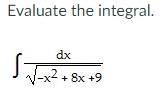 Evaluate The Integral Dx X 8x 9 1
