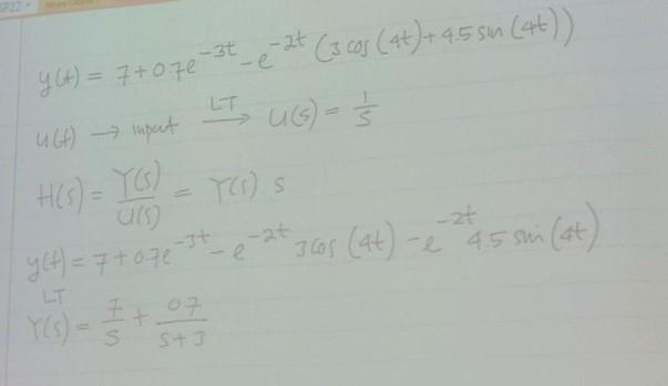 I Need Laplace Transform 1