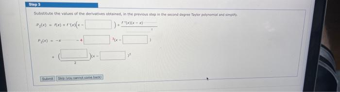 Find The Nth Taylor Polynomial For The Function Centered At C F X X Cos X N 2 C S Step 1 Iff Has Nth Derivatives 2