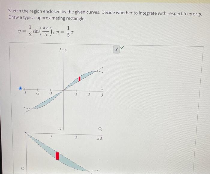 Sketch The Region Enclosed By The Given Curves Decide Whether To Integrate With Respect To A Or Y Draw A Typical Appro 1