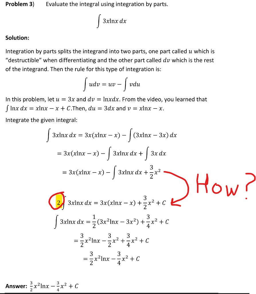 I Need Help With The Highlighted Step In The Attached Question Where Did They Get The Factor Of Two That They Pulled Ou 1