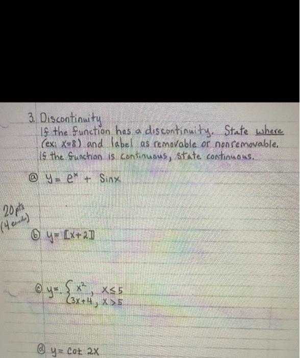 3 Pts 6 Squeeze Theorern Use The Squeeze Theorem To Find The Lim F X Given Xa B X A F X B X A 4 Given S X 3