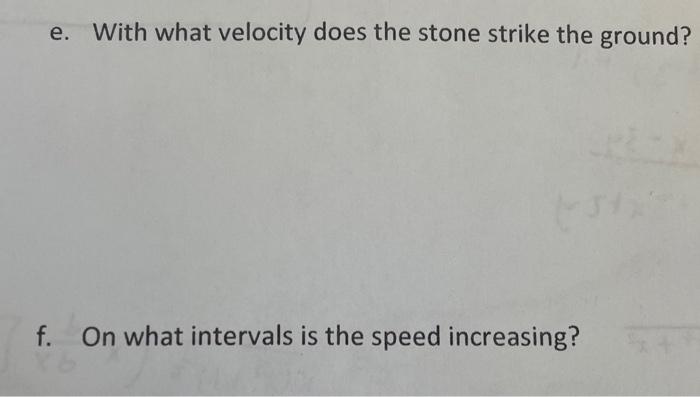 Suppose The Stone Is Thrown Vertically Upwards From The Edge Of A Cliff On Earth With An Initial Velocity Of 19 6 M S Fr 3