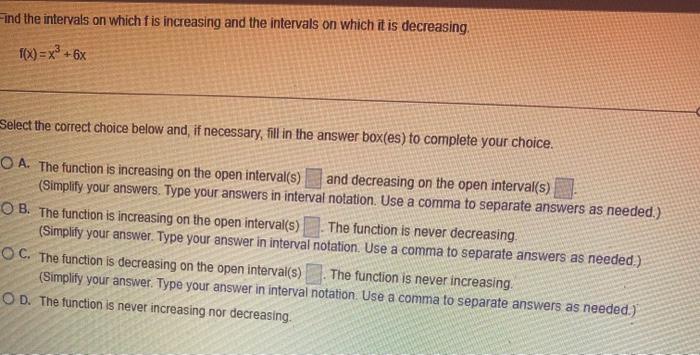 Determine The Location And Value Of The Absolute Extreme Values Of F On The Given Interval If They Exist 10x 2x 39x 3