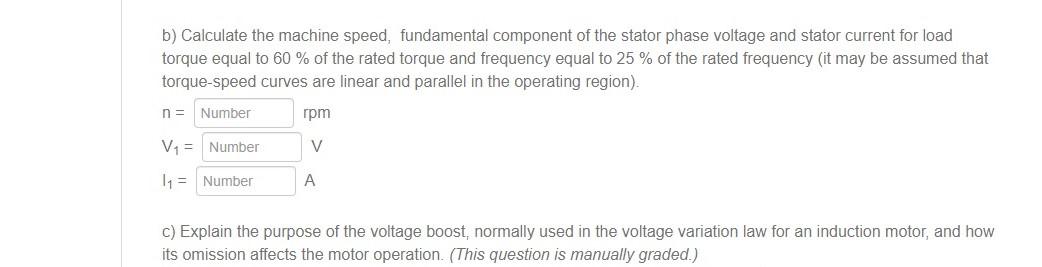 Give All Your Answers Correct To 4 D P A 400 V 50 Hz 4 Pole 1 410 Rpm Star Connected Induction Motor Has The Follow 2