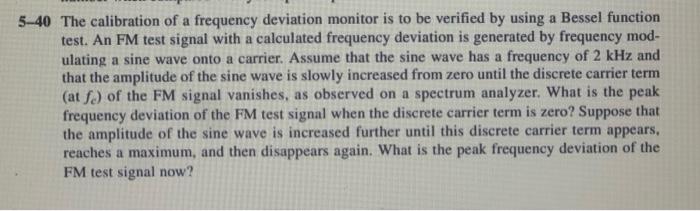 5 31 Analyze The Performance Of The Fm Circuit Of Fig 5 8b Assume That The Voltage Appearing Across The Reverse Biased 2