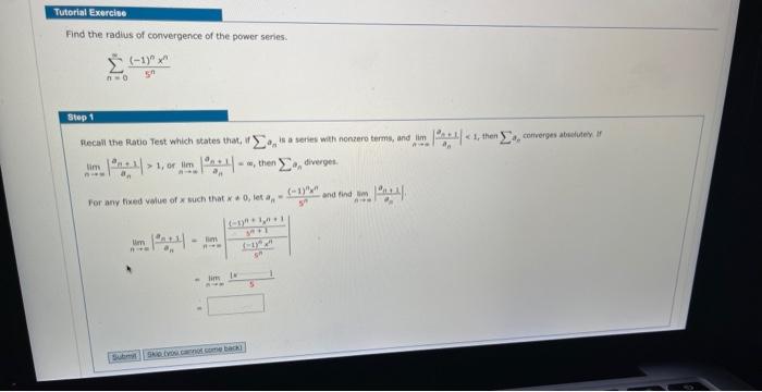 Use The Rost Test To Determine The Convergence Or Divergence Of The Series Step 1 A 1 Step 3 60 Recall The Root Test W 2