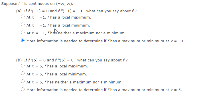 Suppose F Is Continuous On 0 00 A If F 1 0 And F 1 1 What Can You Say About F O At X 1 F Has 1