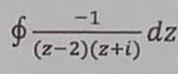 Using The Remainder Theorem Find The Value Of The Following Integral Around The Contour Z 1 2i 3 6 1