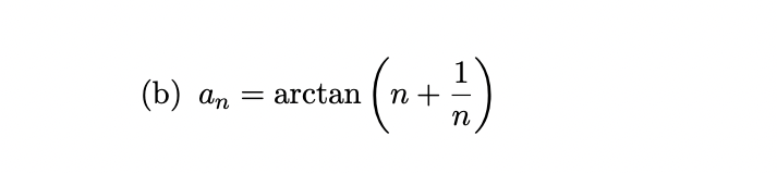 U N Arctan B An 1